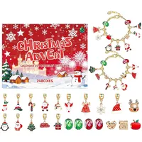 Schmuck Adventskalender, 24 Tage Countdown Schmuckherstellung, Anhänger Für Weih