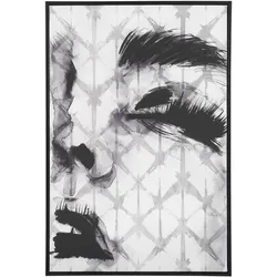 Canvas ERRANO Frauenmotiv 63 x 99 cm Schwarz