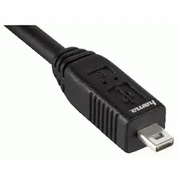 Hama USB 2.0 Cable, 1.8m USB Kabel 1,8 m USB A Schwarz