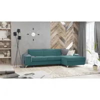 99rooms Lino Ecksofa Türkis Velours