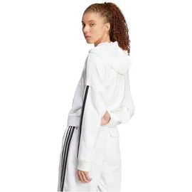 adidas Essentials 3-Streifen French Terry Quarter-Zip Hoodie White / Black XL