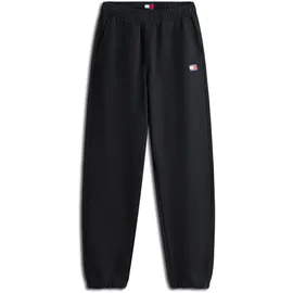 Tommy Hilfiger Tommy Jeans Sweathose TJW BADGE SWEATPANT Relaxed Fit mit Elastikbund am Bein schwarz XL (42)