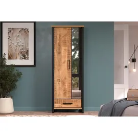 Home Affaire Enna Garderobenschrank 73 x 39 x 195 cm orange schwarz