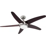 GLOBO Fabiola 132 cm Deckenventilator wenge mit Licht inkl. Fernbedienung
