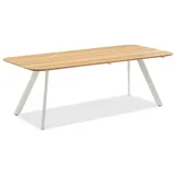 Niehoff Muro Gartentisch 200 x 95 x 76 cm Teak/Ivory