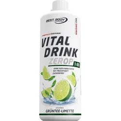 Vital Drink Zerop - Grüntee Limette - 1000 ml Flasche EINHEITSFARBE 1000 mL