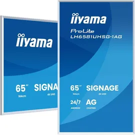 Iiyama ProLite LH6581UHSG-1AG 65" Weiss