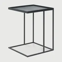 Ethnicraft Beistelltisch Ethnicraft Ethnicraft silber, Designer Dawn Sweitzer, 50x39x39