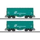 Märklin 47228 H0 2er-Set Schiebeplanenwagen Shimmns der Mercitalia Rail S.r.l