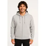 Only & Sons ONSCHASE REG ZIP HOOD Kapuzensweatshirt Herren Grau XXL