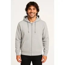 Only & Sons ONSCHASE REG ZIP HOOD Kapuzensweatshirt Herren Grau XXL