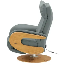 HIMOLLA Relaxsessel 7818 Leder 75 x 108 x 84 cm Blau elektrisch