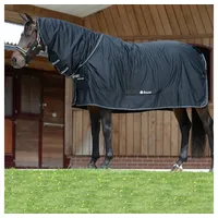 Bucas Shamrock Power Full Neck Abschwitzdecke 130 cm Schwarz/Silber