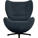 Tom Tailor HOME Loungesessel »TOM PURE«, mit Metall-Drehfuß in Schwarz blau