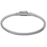 Pandora Moments Schlangen-Gliederarmband mit Magnetverschluss aus Sterling Silber, Kompatibel Moments, Größe: 18 cm,