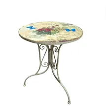 Eurographics Gartentisch Ø 60 x 71 cm Weiß