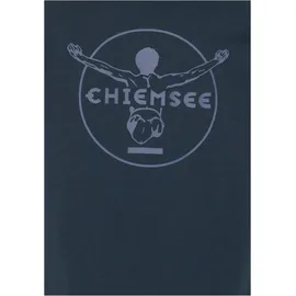 Chiemsee T-Shirt mit tonalem Logo-Design, Größe 146/152 in Blau 19-4010 Total Eclipse