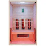 RORO Infrarotkabine »ZUGSPITZ«, BxHxT: 131 x 112 x 198 cm, geeignet für 2 Personen - beige