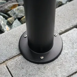 esotec Sockelleuchte Edelstahl/Glas/Kunststoff/Metall 70 cm inkl. Bewegungsmelder schwarz