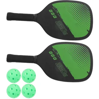 Pickleball-Set, 2 Paddel und 4 Bälle, Set Pickleball-Paddel und Ball-Set, Pickle-Ball-Schläger mit Aufbewahrungstasche für Outdoor-Sportarten