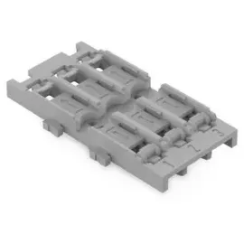WAGO 221-2533 Befestigungsadapter,3-fach,für Durchgangsverbinder mit Hebel,grau 2212533 - 5 Stück