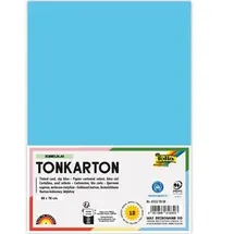 Folia Color-Bastelkarton 220 g/m2 50 x 70 cm 10 Bogen himmelblau