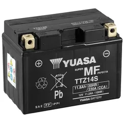 YUASA YUASA ONDERHOUDSVRIJE YUASA Batterij met Acid Pack - TTZ14S Onderhoudsvrije accu