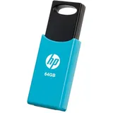 PNY HP v212b blau 64GB, USB-A 2.0 (HPFD212LB-64)