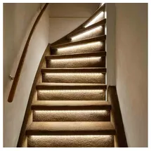 proventa LED-Treppenstufenbeleuchtung für 15 Stufen dimmbar 22W warmweiß