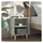 vidaXL Nachtschrank mit Massivholz-Beinen 40 x 30 x 50 cm Betongrau