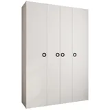 abiks möbel Drehtürenschrank COMO 170 x 245,5 x 50 cm Schwarz/Weiß