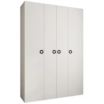 abiks möbel Drehtürenschrank COMO 170 x 245,5 x 50 cm Schwarz/Weiß