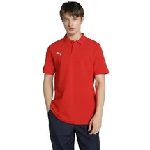 Puma teamGOAL Casuals Poloshirt Herren 01 red/white XL