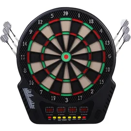 Homcom Elektronische Dartscheibe Dartboard Soundeffekte LED Anzeige 27 Spiele