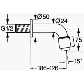 Hansa HansaNova Wandauslaufventil DN 15 (00968101)