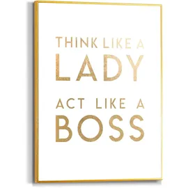 Reinders! Bild LADY BOSS (BHT 30x40x1.60 cm) - gold - BHT 30x40x1.60 cm