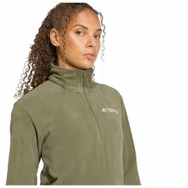 adidas Multi Essentials Fleece mit halbem Reißverschluss Olive Strata S