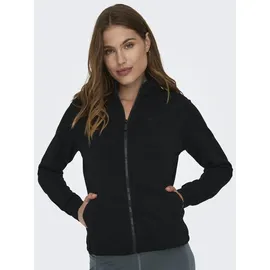 ONLY PLAY Sweatjacke »ONPMELINA LS HN ZIP SWT NOOS«, schwarz