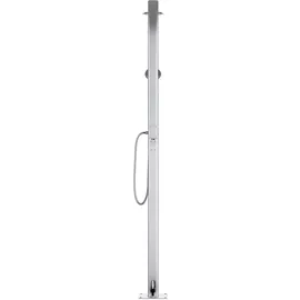 vidaXL Gartendusche mit Brauner Bodenplatte 220 cm 3070791