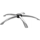 Mendler Fußkreuz 65cm, Drehstuhl Bürostuhl Chefsessel, Chrom Loch Ø5cm