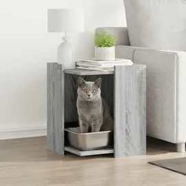 vidaXL Katzentoilette 42x42x51 cm Grau