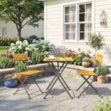 Outsunny Balkonset 3-tlg. Teak
