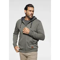 MAN'S WORLD Kapuzensweatjacke in olivgrün | Gr.: 5XL