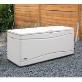 Lifetime Kunststoff Gartenbox 495 L | Auflagenbox & Gartentruhe | Lichtgrau | 61x152x67 cm