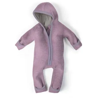 Ehrenkind Overall Walkoverall Baby aus Merino Schurwolle mit Reißverschluss (Flieder, Gr. 50-56) Wollwalk Overall Baby 50/56 50/56