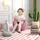 Homcom Loungesessel Einzelsessel Polyester 56 x 51 x 60 cm Rosa drehbar