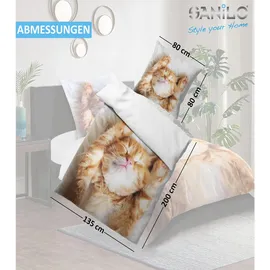 Sanilo Lilly Braun 135 x 200 cm + 80 x 80 cm
