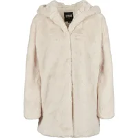 URBAN CLASSICS Hooded Teddy Coat Jacke White 5XL