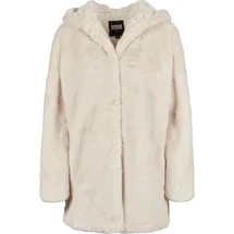 URBAN CLASSICS Hooded Teddy Coat Jacke White 5XL