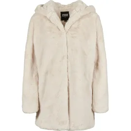 URBAN CLASSICS Hooded Teddy Coat Jacke White 5XL